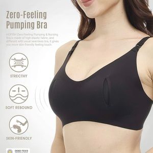 HOFISH Hands Free 3-in-1 Pumping Bra, Maternity Nursing Bras & Everyday Bra